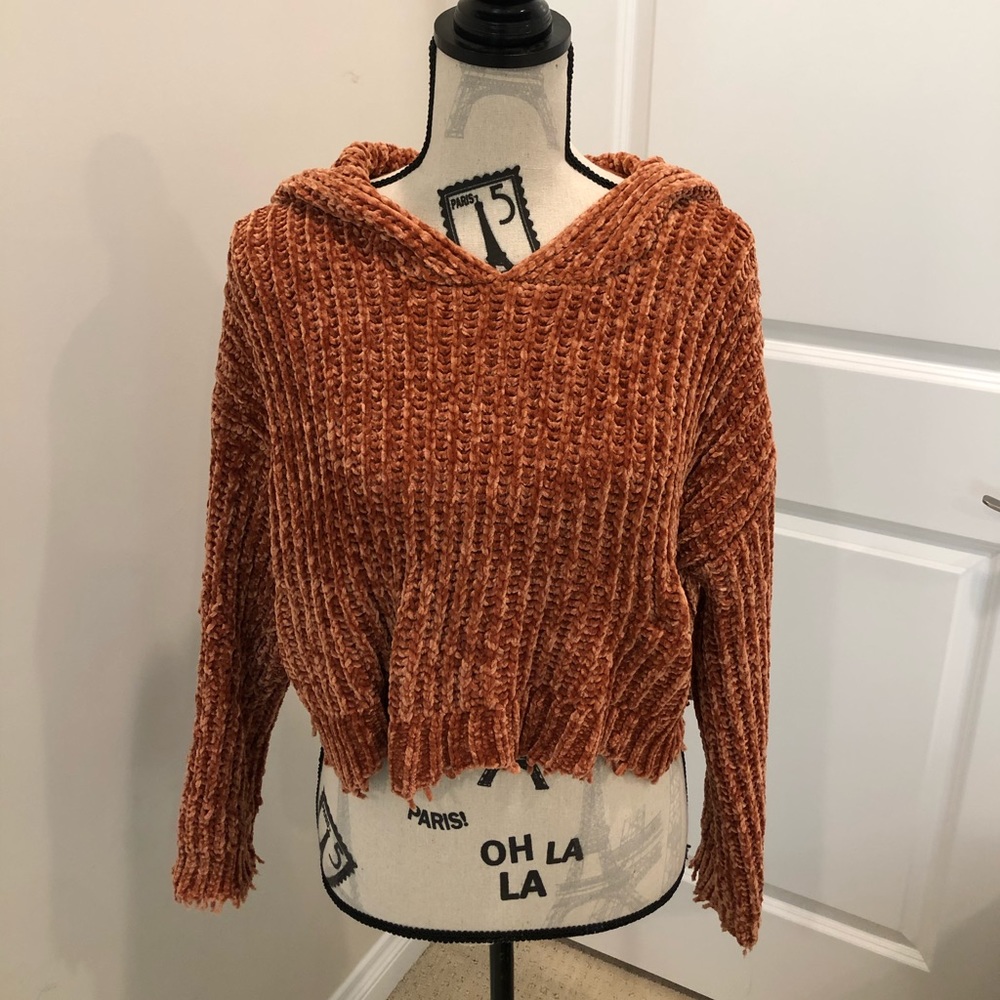 Cropped Hooded Sweater